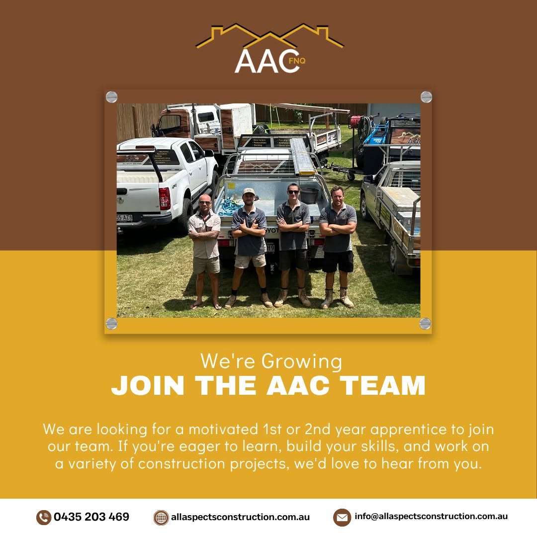 1st or 2nd Year Apprentice at All Aspects Construction